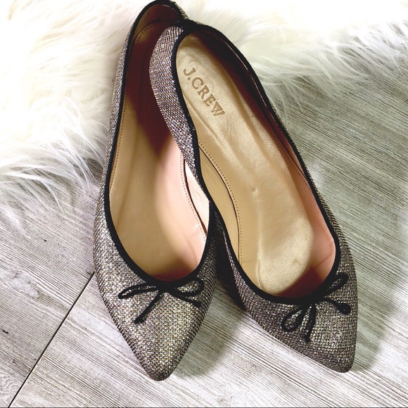 J. Crew Shoes - J.Crew Gemma Glitter Flats